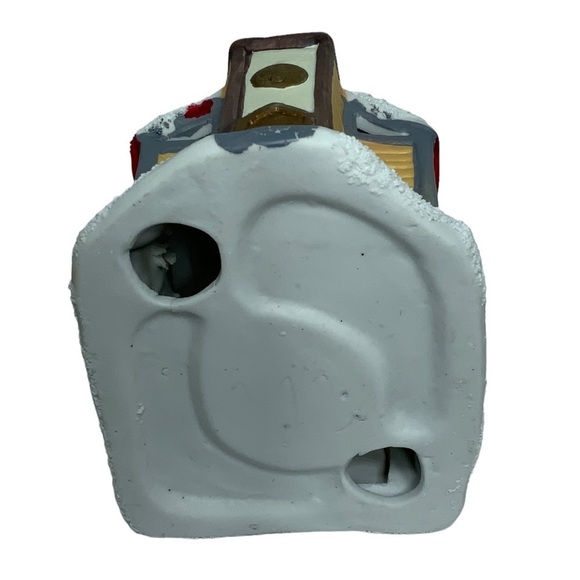 Vintage Village Church Candle Holder Tea Light Porcelain Pierced Cut Outs 3 in - Picture 13 of 16